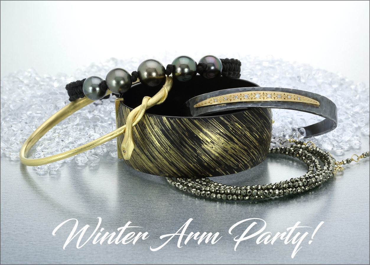 pat flynn jewelry, gellner jewelry, anne sportun jewelry, wrap bracelets, gemstone bracelets, gabriella kiss jewelry, gold bangles, iron nail bracelet, pearl bracelets