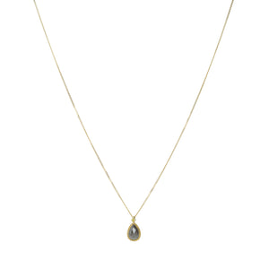 Amali Small Teardrop Diamond Pendant Necklace | Quadrum Gallery