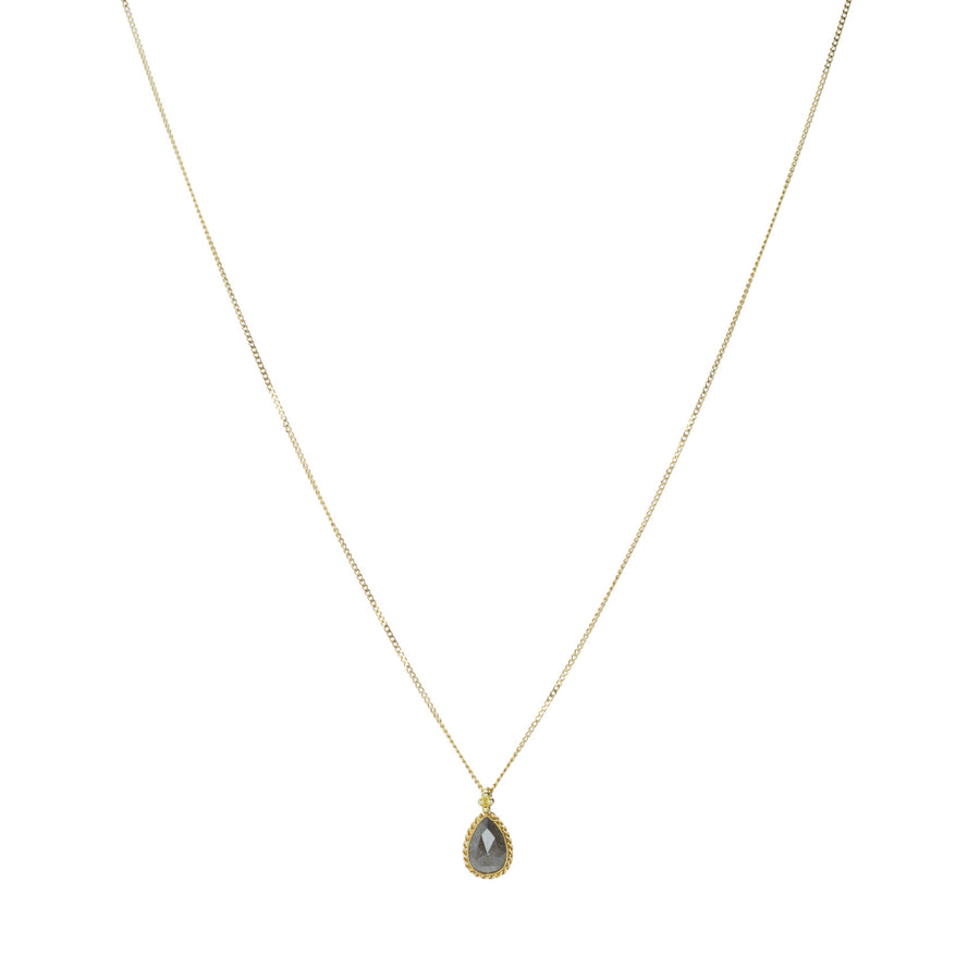 Amali Small Teardrop Diamond Pendant Necklace | Quadrum Gallery