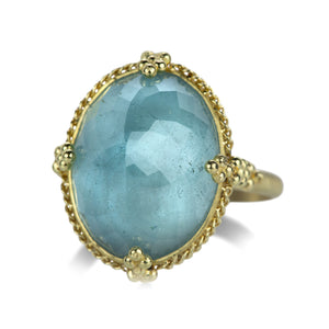 Amali 18k Oval Faceted Aquamarine Ring | Quadrum Gallery