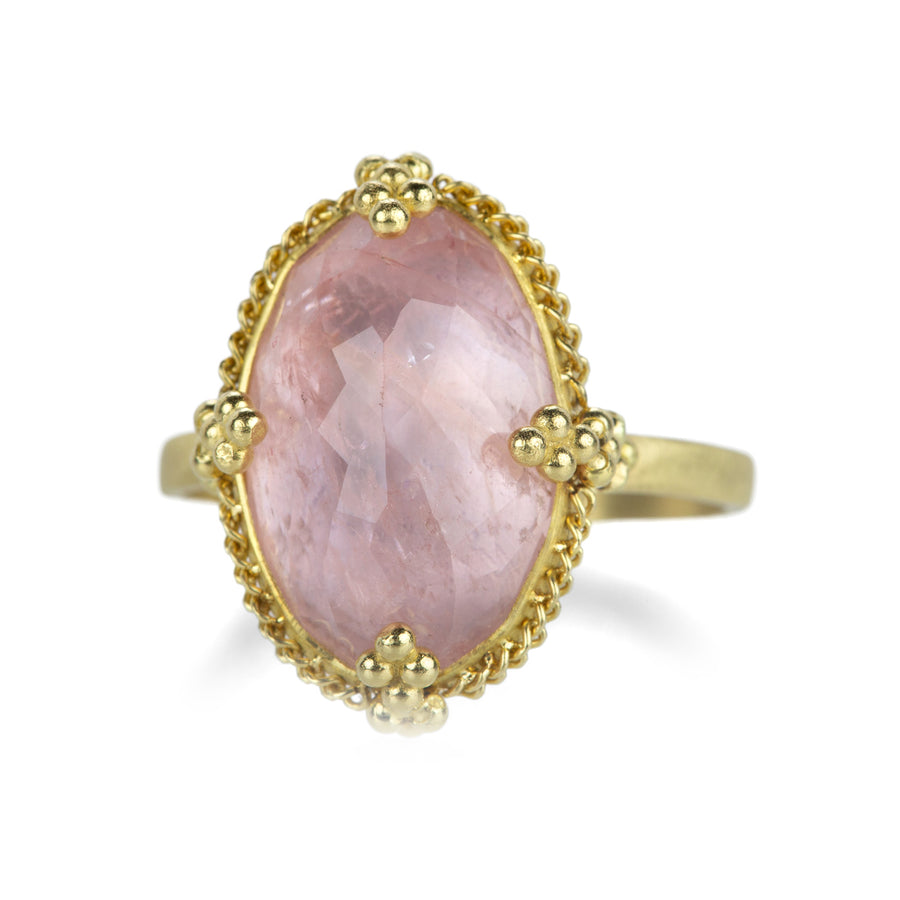 Amali 18k Oval Morganite Ring | Quadrum Gallery