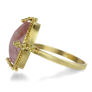 Amali 18k Oval Morganite Ring | Quadrum Gallery