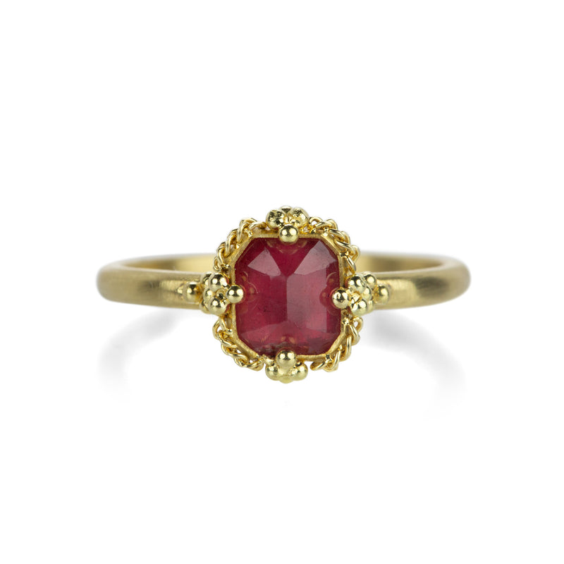 Amali Square Rhodolite Garnet Ring | Quadrum Gallery