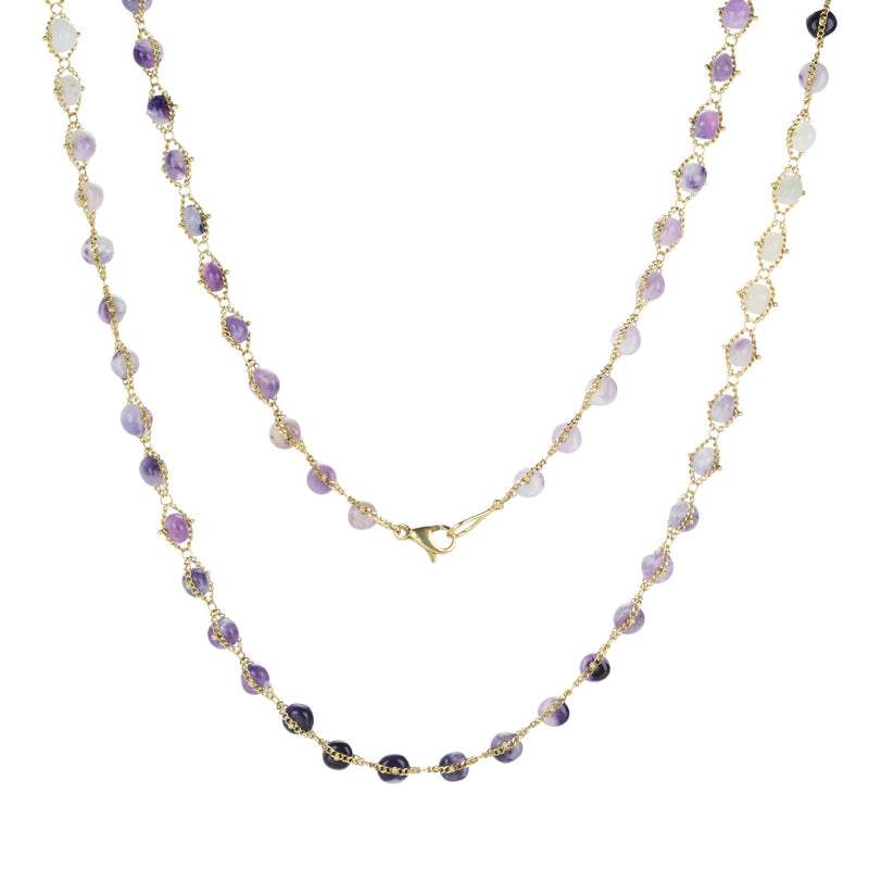 Amali Amethyst Woven Necklace | Quadrum Gallery