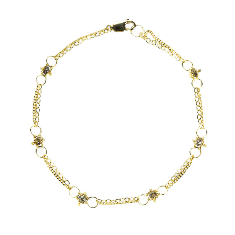 Amali 18k Whisper Chain Bracelet with Champagne Diamonds | Quadrum Gallery
