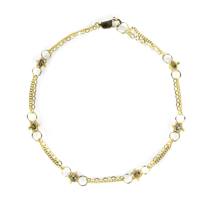 Amali 18k Whisper Chain Bracelet with Champagne Diamonds | Quadrum Gallery