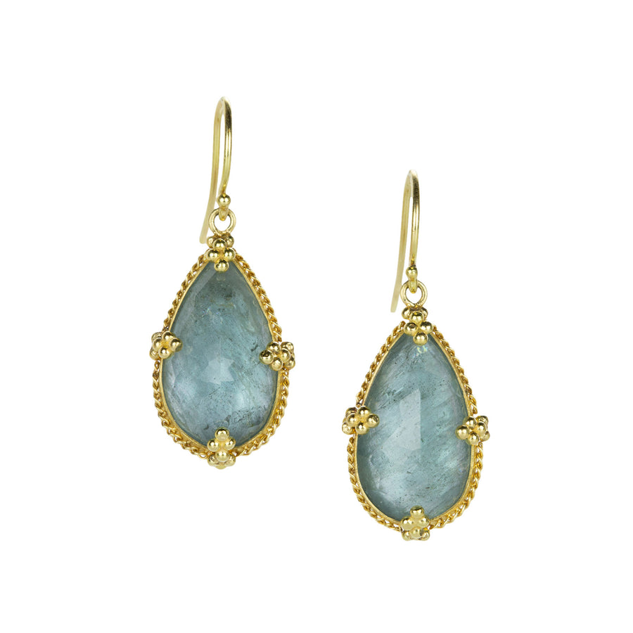 Amali 18k Yellow Gold Aquamarine Drop Earrings | Quadrum Gallery