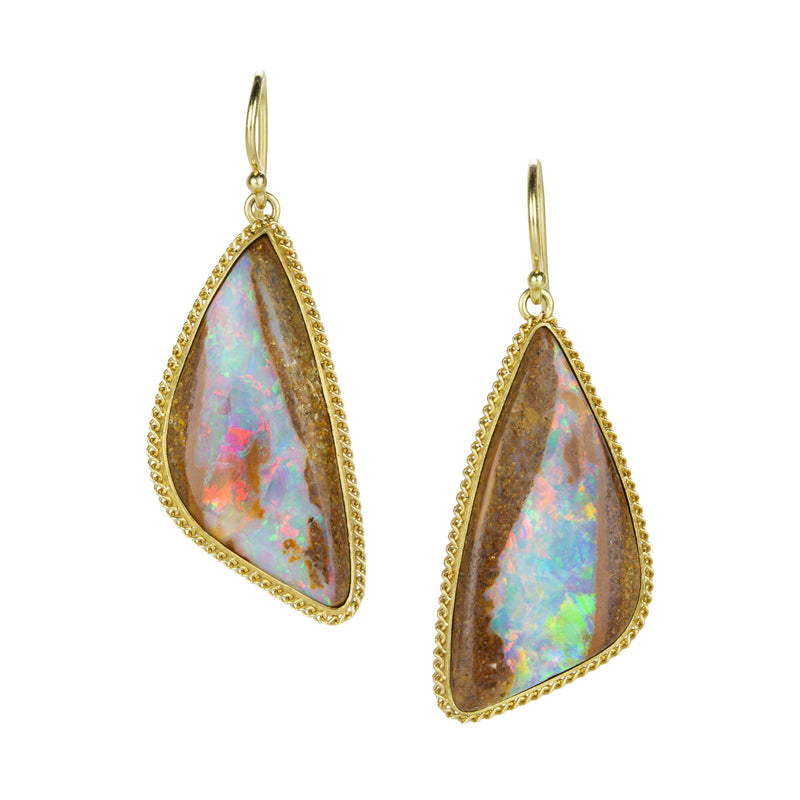 Amali Opalized Wood Drop Earrings | Quadrum Gallery