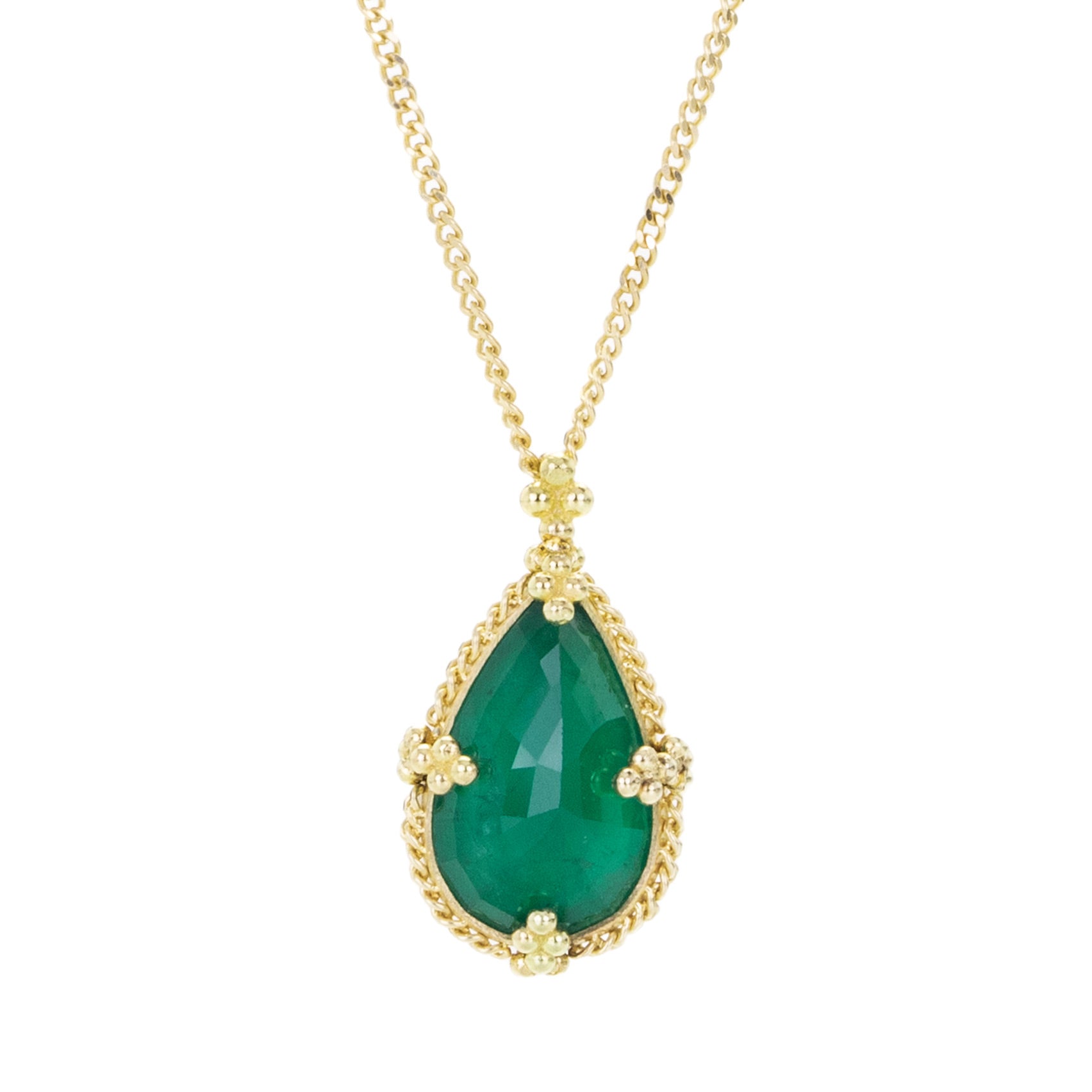 Amali 18k Gold Emerald Necklace  | Quadrum Gallery