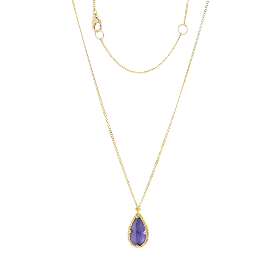 Amali 18k Faceted Tanzanite Teardrop Necklace | Quadrum Gallery