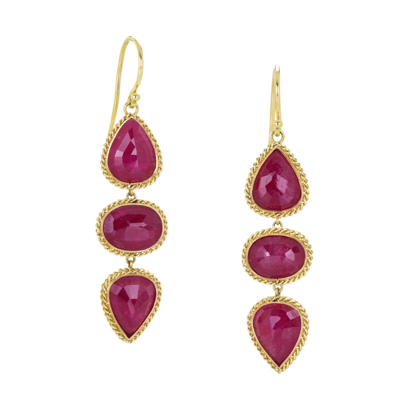 Amali Mozambique Ruby Drop Earrings | Quadrum Gallery