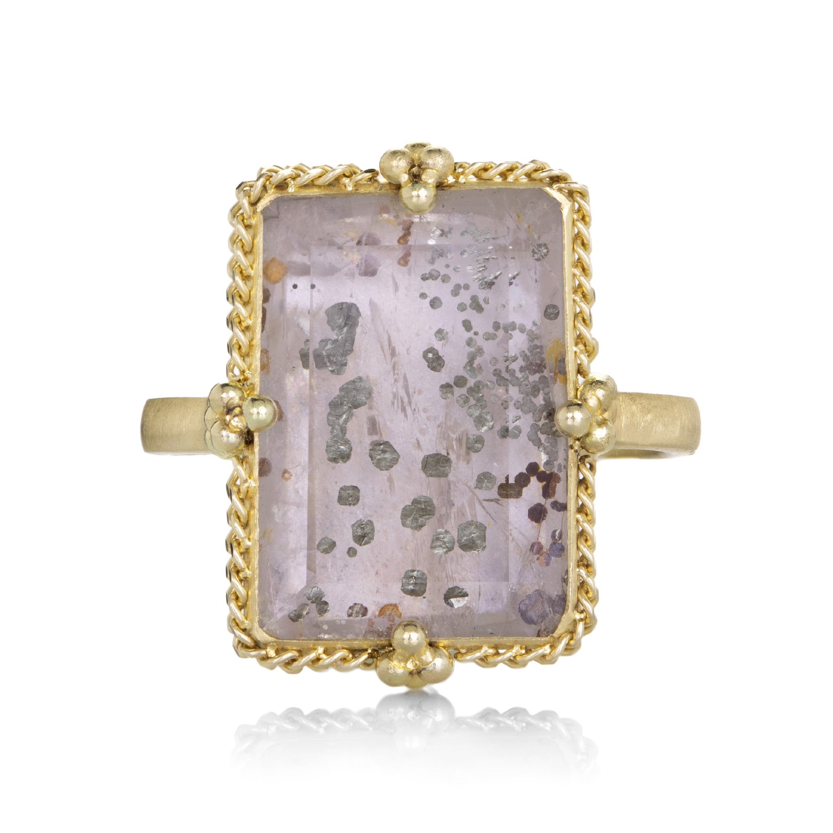 Amali 18k Pyrite in Quartz Ring | Quadrum Gallery