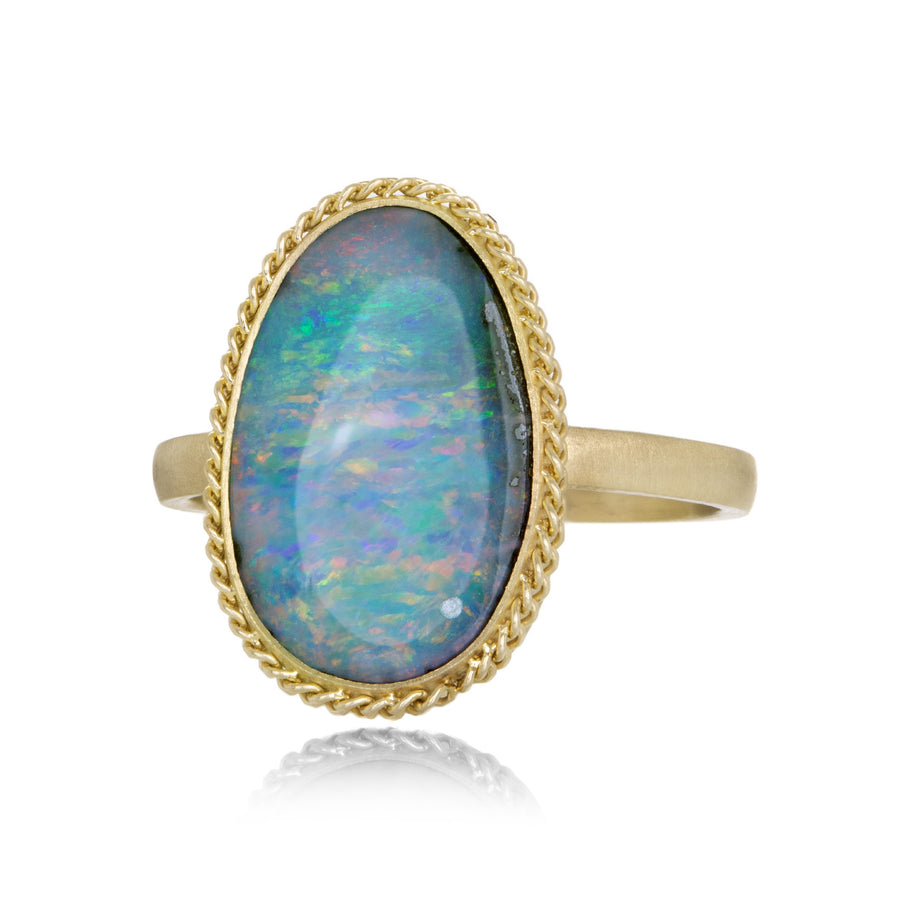 Amali 18k Oval Boulder Opal Ring  | Quadrum Gallery