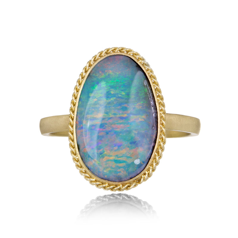Amali 18k Oval Boulder Opal Ring  | Quadrum Gallery