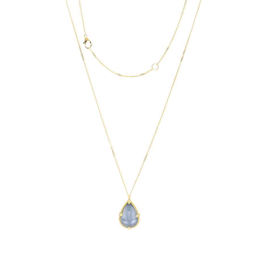 Amali 18k Teardrop Aquamarine Pendant Necklace | Quadrum Gallery
