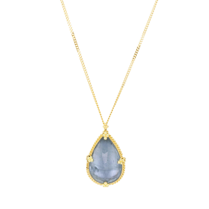 Amali 18k Teardrop Aquamarine Pendant Necklace | Quadrum Gallery