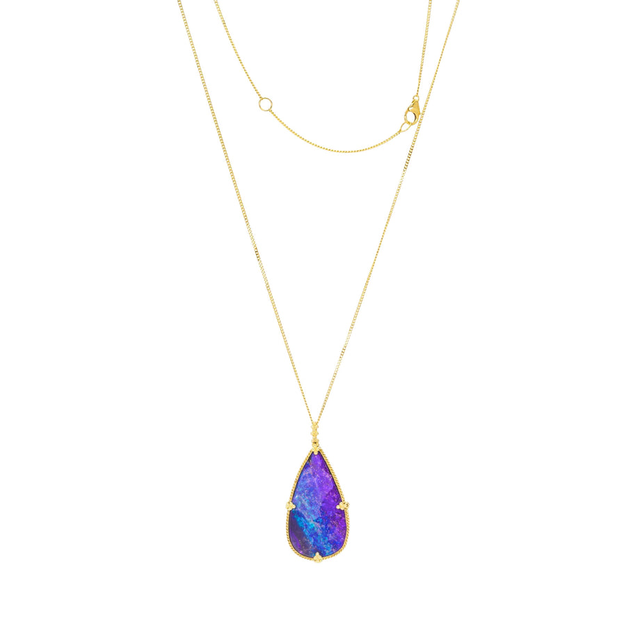 Amali Teardrop Boulder Opal Pendant Necklace | Quadrum Gallery