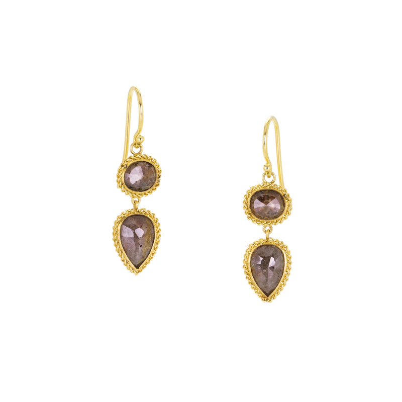 Amali 18k Double Diamond Drop Earrings | Quadrum Gallery