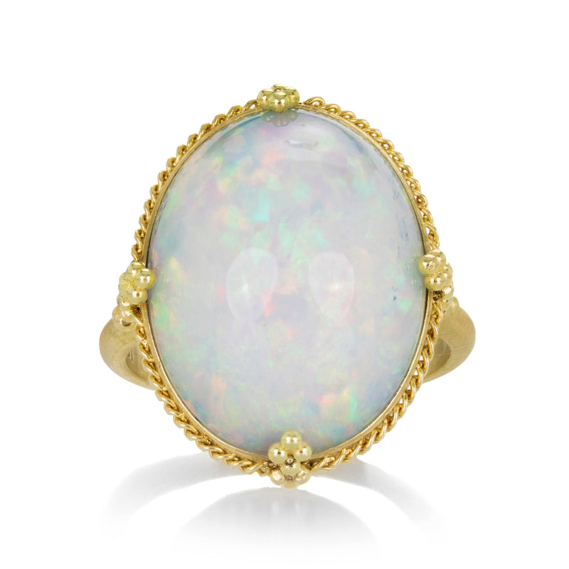 Amali 18k Yellow Gold Oval Ethiopian Opal Ring | Quadrum Gallery