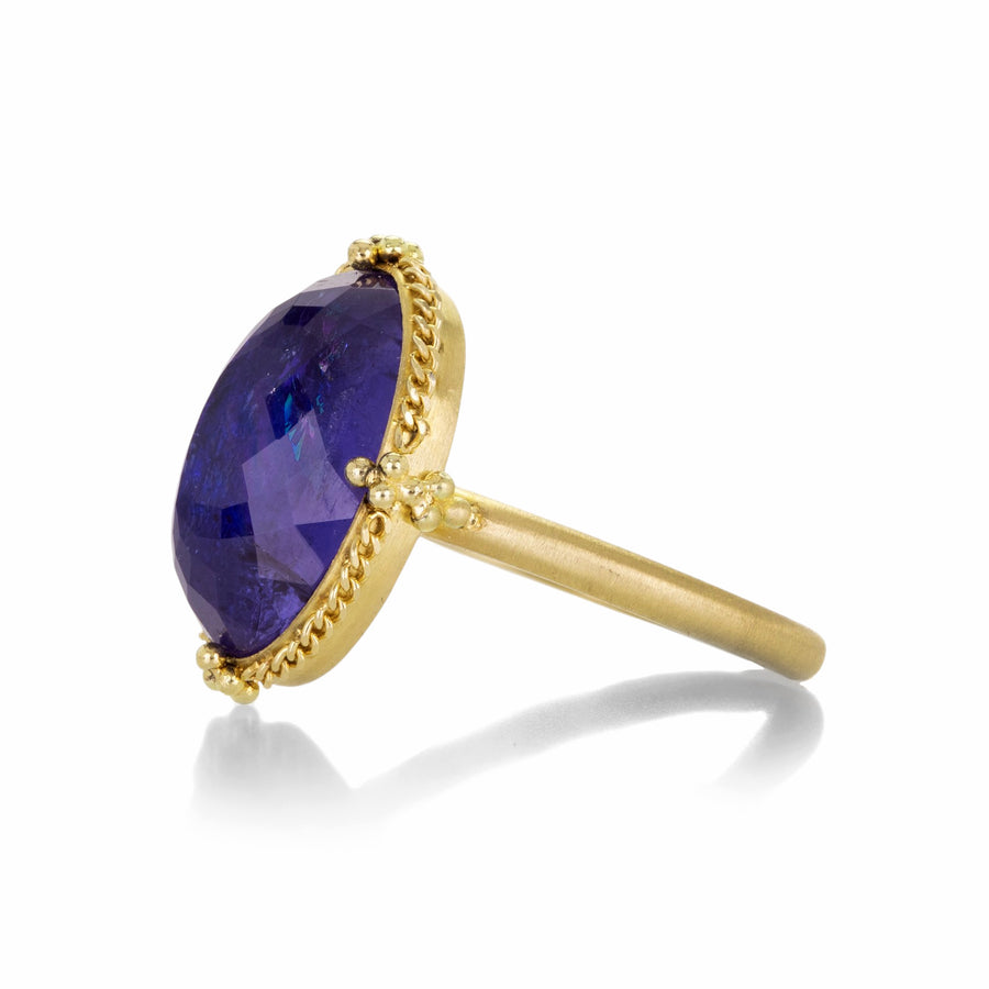 Amali Oval Faceted Tanzanite Ring | Quadrum Gallery