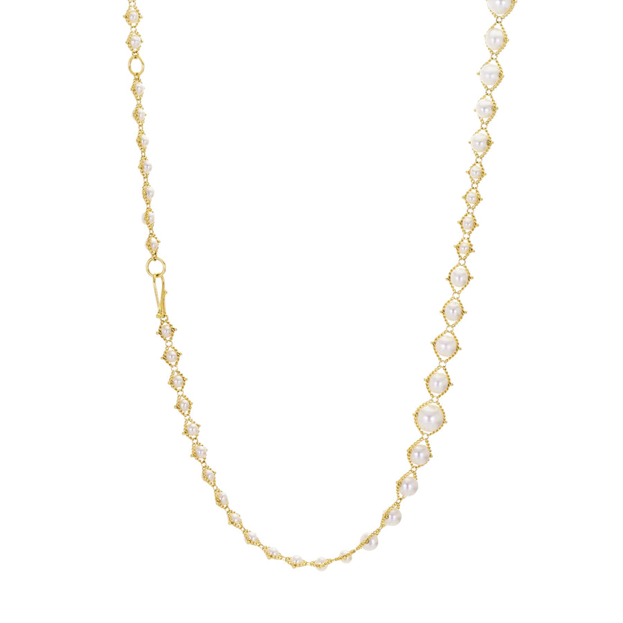 Amali Graduated Akoya Pearl Woven Necklace | Quadrum Gallery
