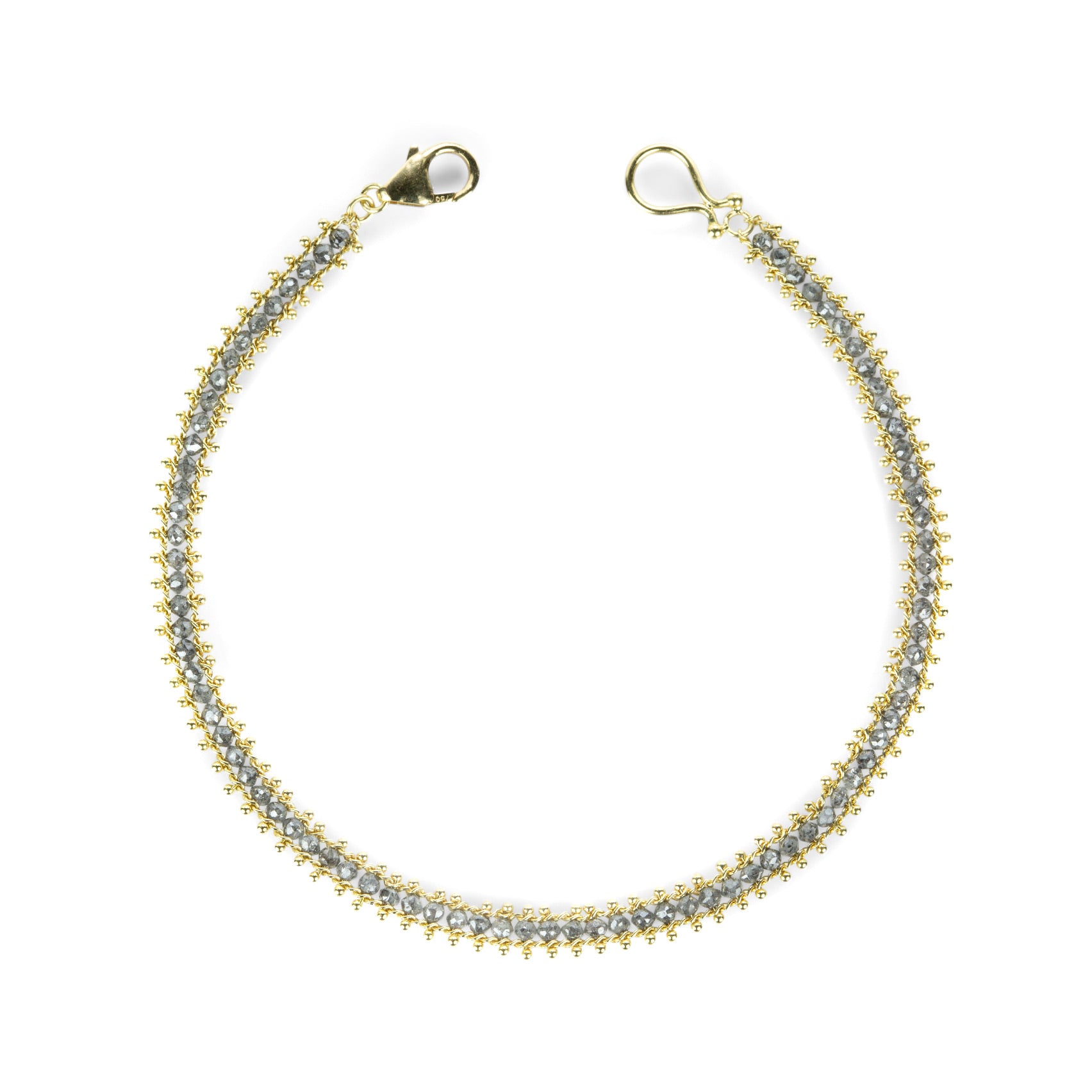Amali Gray Diamond Textile Row Bracelet | Quadrum Gallery