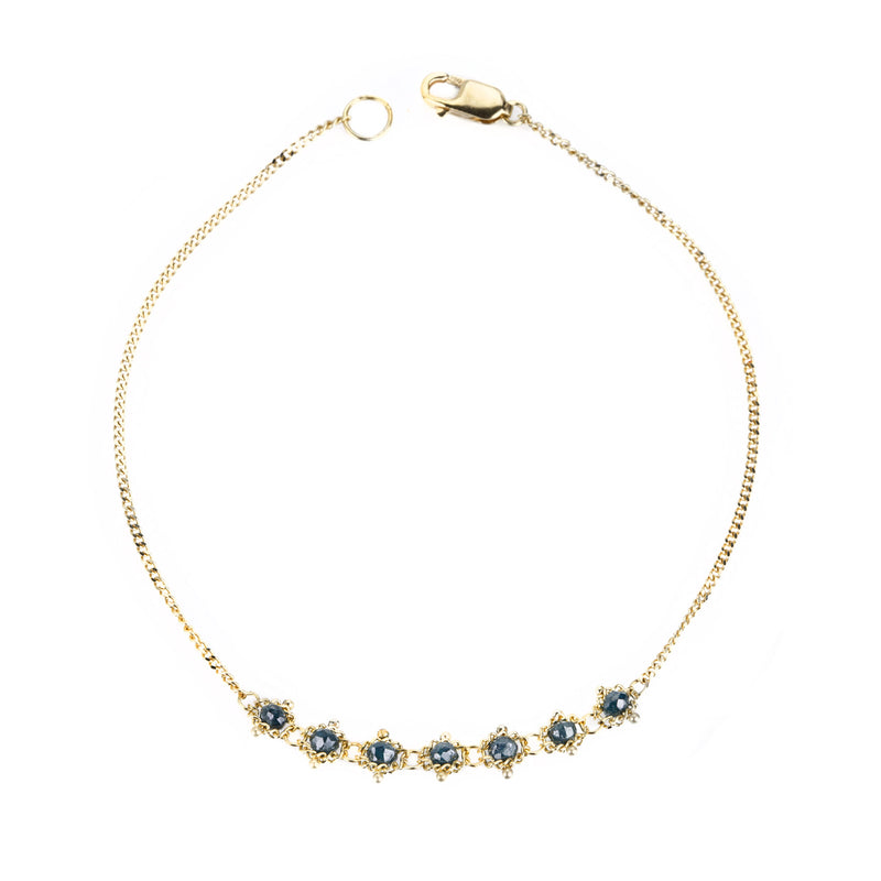 Amali 18k Petite Blue Diamond Textile Bracelet | Quadrum Gallery