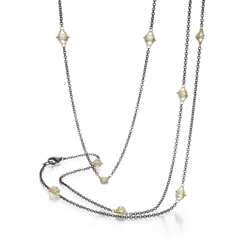 Amali Mixed Metal Opal Necklace | Quadrum Gallery