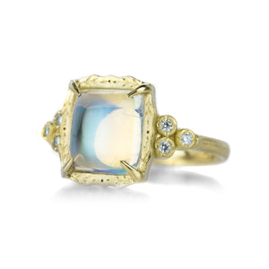 Adel Chefridi Dainty Cushion Cut Moonstone Ring | Quadrum Gallery