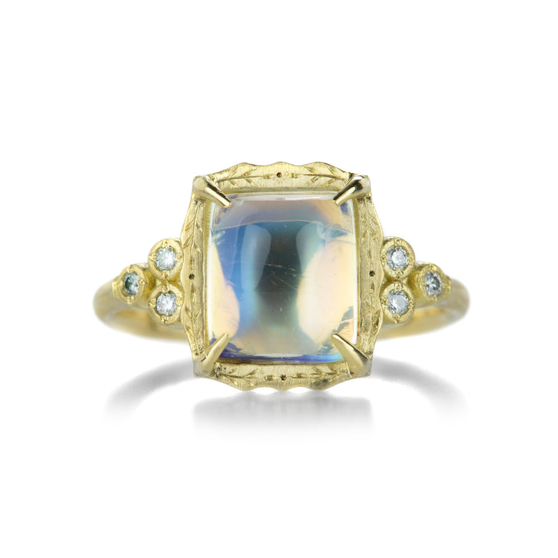 Adel Chefridi Dainty Cushion Cut Moonstone Ring | Quadrum Gallery