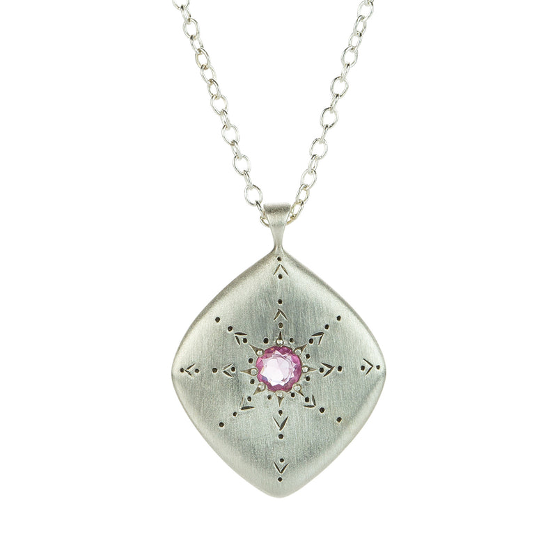 Adel Chefridi Star Gaze Rose Cut Pink Sapphire Necklace | Quadrum Gallery