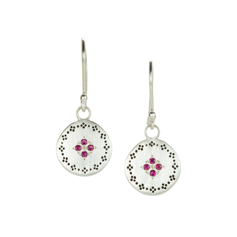 Adel Chefridi Ruby Four Star Nostalgia Earrings  | Quadrum Gallery