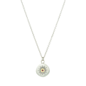 Adel Chefridi Ruby Soleil Pendant Necklace  | Quadrum Gallery