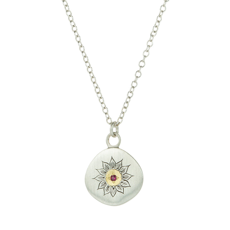 Adel Chefridi Ruby Soleil Pendant Necklace  | Quadrum Gallery