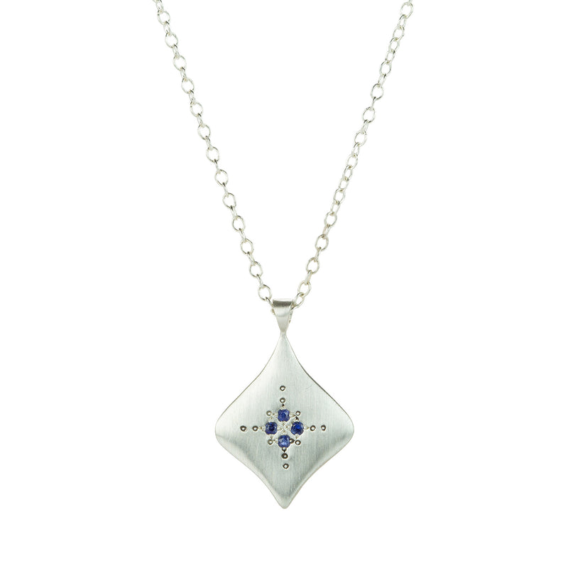 Adel Chefridi Sapphire Silver Night Pendant Necklace  | Quadrum Gallery