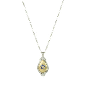 Adel Chefridi Sapphire Drop Pendant Necklace  | Quadrum Gallery