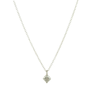 Adel Chefridi Diamond Silver Night Pendant Necklace  | Quadrum Gallery