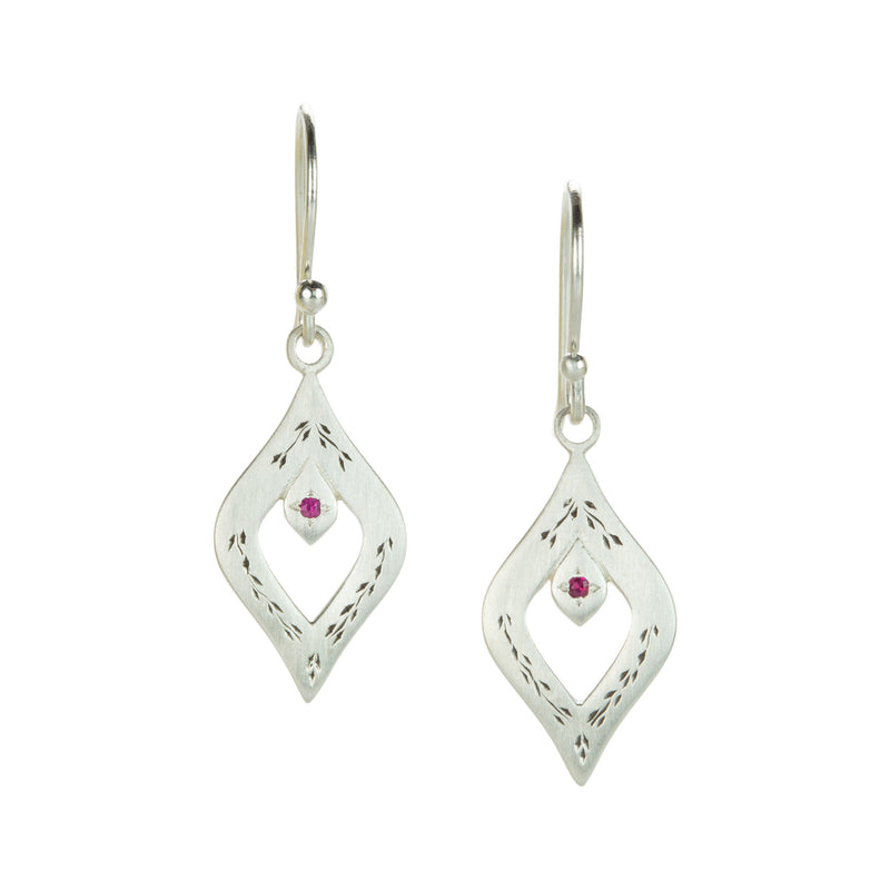 Adel Chefridi Ruby Window to the Secret Garden Earrings  | Quadrum Gallery