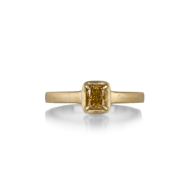 Adel Chefridi Amber Yellow Diamond Stacking Ring | Quadrum Gallery
