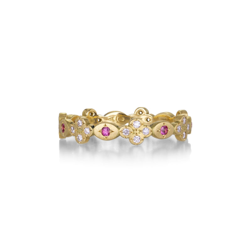 Adel Chefridi Pink Sapphire Clover Band | Quadrum Gallery