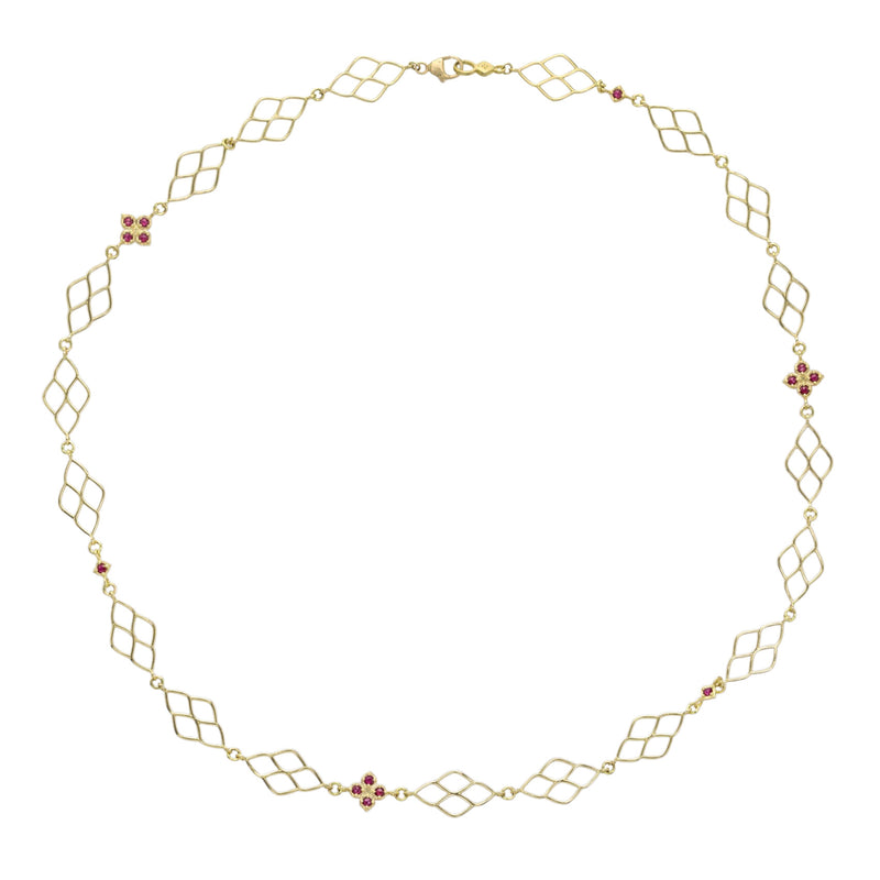 Adel Chefridi Floral Window Eternity Necklace | Quadrum Gallery