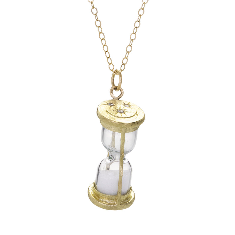 Acanthus Sands of Time Hourglass Pendant Necklace | Quadrum Gallery