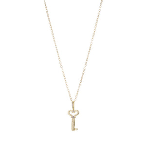 Acanthus 14k Heart Key Charm (Charm Only) | Quadrum Gallery