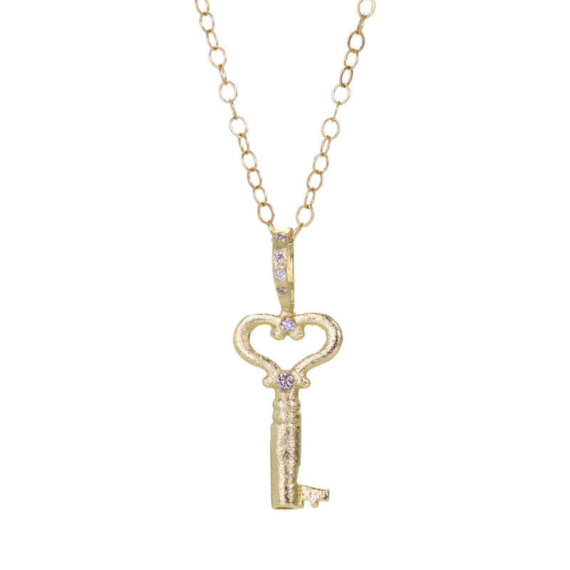 Acanthus 14k Heart Key Charm (Charm Only) | Quadrum Gallery
