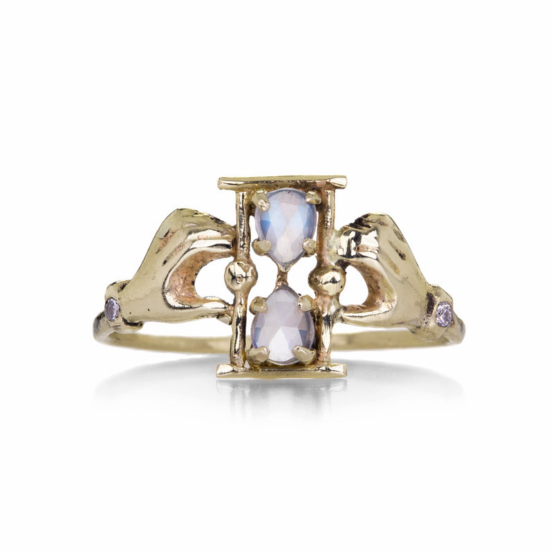 Acanthus Hold Time Hourglass Ring | Quadrum Gallery
