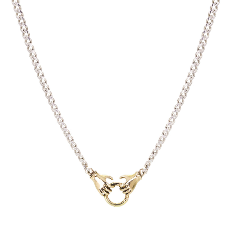 Acanthus Double Hand Charm Holder Necklace | Quadrum Gallery