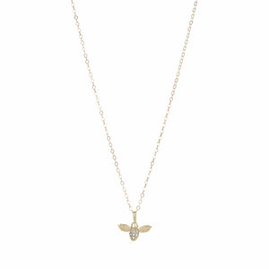 Acanthus 14k Diamond Bee Charm (Charm Only) | Quadrum Gallery