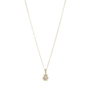 Acanthus 14k Diamond Ladybug Charm (Charm Only) | Quadrum Gallery