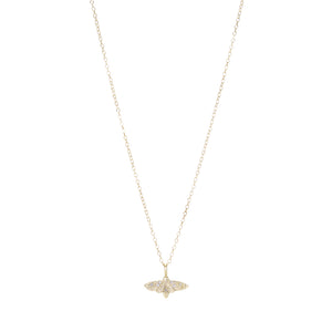 Acanthus 14k Diamond Lunar Moth Charm (Charm Only) | Quadrum Gallery