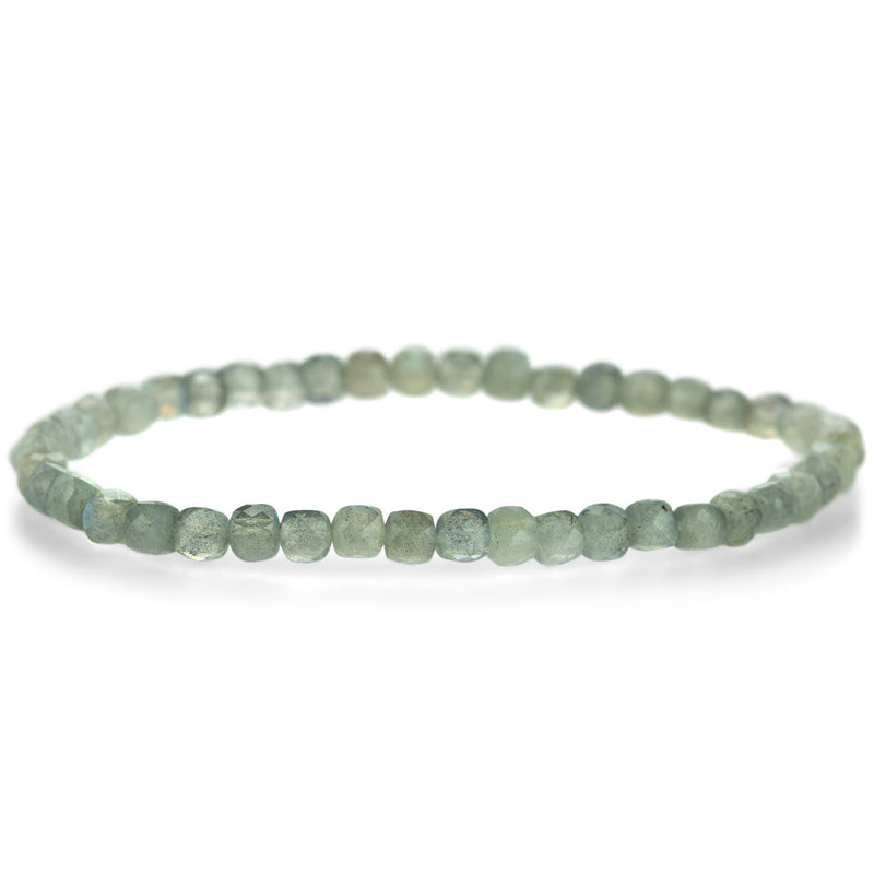 Ananda Khalsa Labradorite Cube Stretch Bracelet | Quadrum Gallery